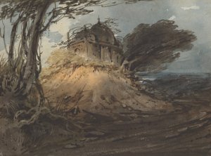Indian Temple by George Chinnery Oil Painting