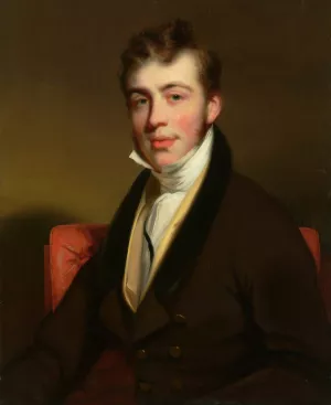 Portrait of a gentleman by George Chinnery Oil Painting