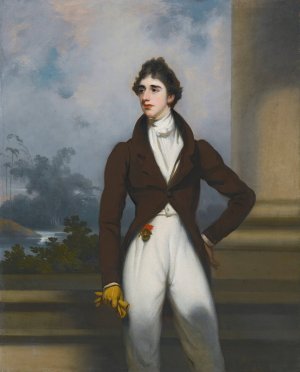 Portrait Of Thomas Hooke Pearson by George Chinnery Oil Painting
