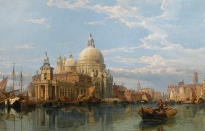 Santa Maria Della Salute, Venice by George Clarkson Stanfield Oil Painting