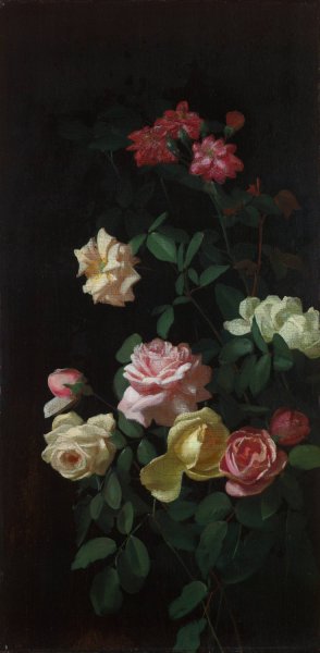 Roses by George Cochran Lambdin Oil Painting