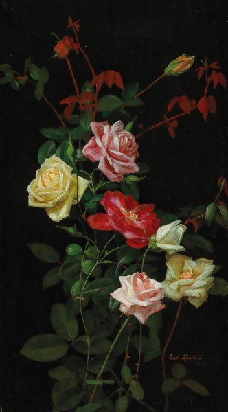 Main Product Photo of Roses Painting by George Cochran Lambdin