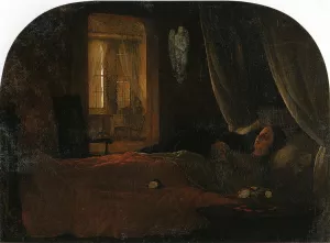 The Last Sleep by George Cochran Lambdin Oil Painting