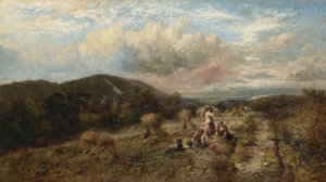 At Harvest by George Cole Oil Painting