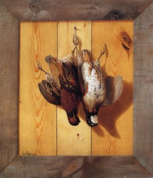 Hanging Quail by George Cope Oil Painting