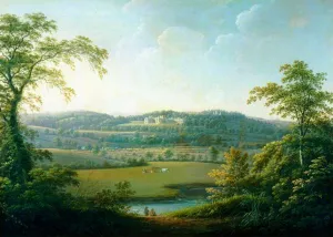 Aske Hall, Yorkshire by George Cuitt Oil Painting