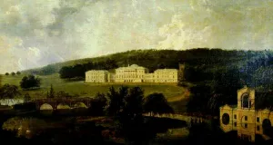 Kedleston Hall from the North painting by George Cuitt