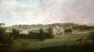 Kedleston Hall from the South painting by George Cuitt