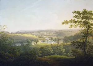 Easby Abbey,near Richmond by George Cuitt The Younger Oil Painting