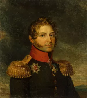 Portrait of Alexander P. Kutuzov by George Dawe - Oil Painting Reproduction