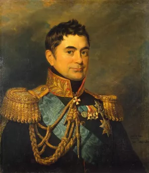 Portrait of Pyotr M. Volkonsky by George Dawe - Oil Painting Reproduction