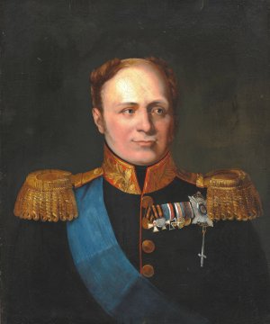 Portrait of Tsar Alexander I of Russia by George Dawe Oil Painting