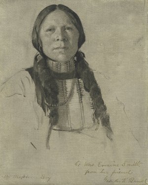 An Arapahoe Boy by George De Forest Brush Oil Painting