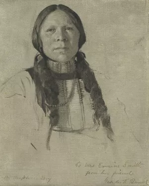 An Arapahoe Boy by George De Forest Brush Oil Painting