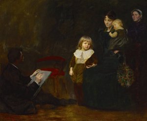 The Portrait by George De Forest Brush Oil Painting