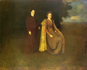 The Thomas Sisters painting by George De Forest Brush