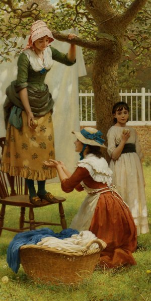 The Daughters of Eve by George Dunlop Leslie Oil Painting