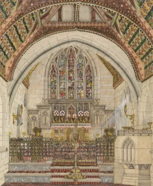 Design for Polychromatic Decoration of a Church by George Edmund Street Oil Painting