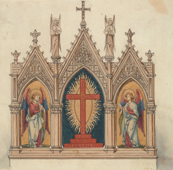 Designs executed for Jones and Willis, metal and wood-workers and church furniture manufacturers of Birmingham and London 8 by George Edmund Street - Hand-Painted Oil Painting Reproduction