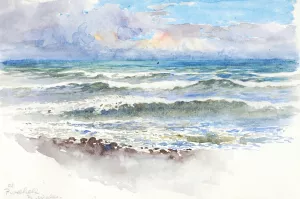 At Pwllheli, N. Wales Oil painting by George Elbert Burr