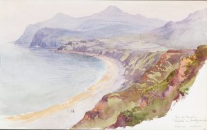Bay at Nevin, Wales by George Elbert Burr Oil Painting