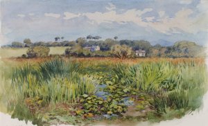 Criccieth, N Wales by George Elbert Burr Oil Painting