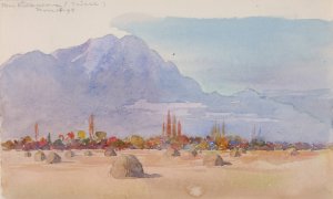 Near Villeneuve, Suisse by George Elbert Burr Oil Painting