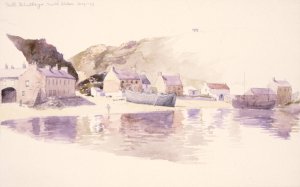 Porth Dinlleyn, North Wales by George Elbert Burr Oil Painting