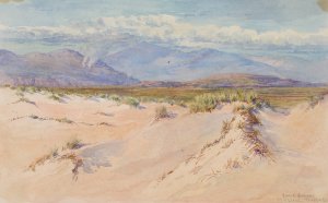 Sand Dunes, Harlech, North Wales by George Elbert Burr Oil Painting