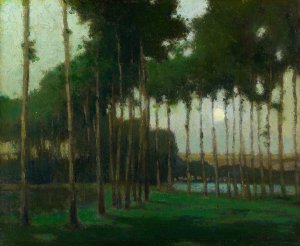 Moonlight Landscape by George Elmer Browne Oil Painting
