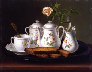 Still Life of Porcelain and Biscuits