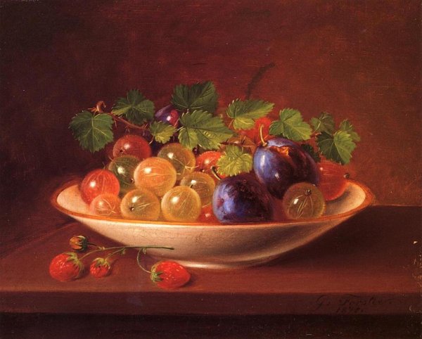 Main Product Photo of Still Life with Fruit Painting by George Forster