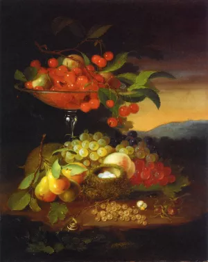 Still Life with Fruit by George Forster - Oil Painting Reproduction