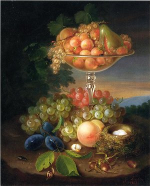 Still Life with Fruit, Nest of Eggs and Insects