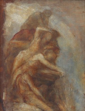 Fire, Study for the Carlton House Terrace Fresco, The Elements by George Frederic Watts Oil Painting