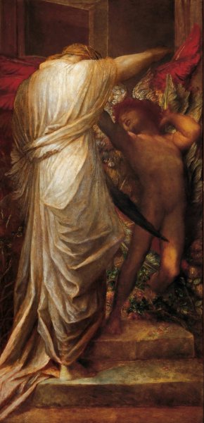 Love and Death by George Frederic Watts Oil Painting