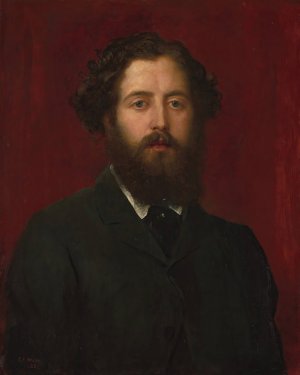 Portrait of a Man by George Frederic Watts Oil Painting