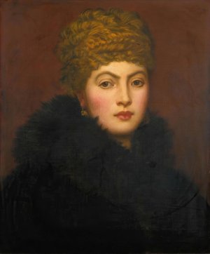 Portrait Of Mrs Fitzmaurice by George Frederic Watts Oil Painting