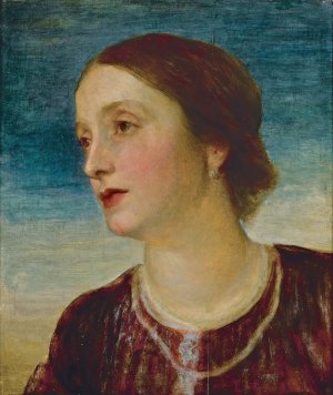 Portrait of The Countess Somers by George Frederic Watts Oil Painting