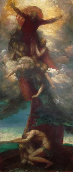 The Denunciation of Adam and Eve by George Frederic Watts Oil Painting