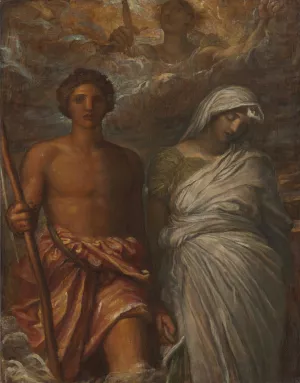 Time, Death and Judgment by George Frederic Watts Oil Painting