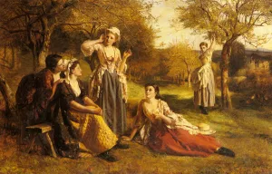 A Love Spell by George Frederick Chester - Oil Painting Reproduction