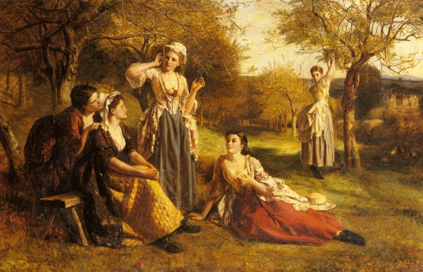 A Love Spell by George Frederick Chester - Hand-Painted Oil Painting Reproduction