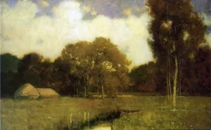 Near Barbizon by George Frederick Munn - Oil Painting Reproduction