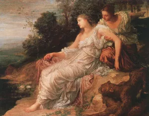 Ariadne on the Island of Naxos Oil painting by George Frederick Watts