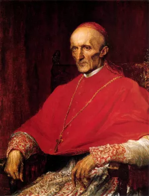 Cardinal Manning by George Frederick Watts Oil Painting