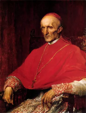 Cardinal Manning Oil painting by George Frederick Watts
