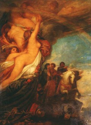 Life's Illusions Oil painting by George Frederick Watts