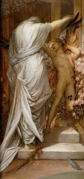 Love and Death by George Frederick Watts Oil Painting