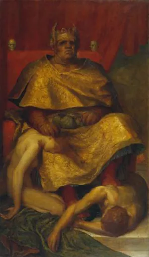 Mammon Oil painting by George Frederick Watts